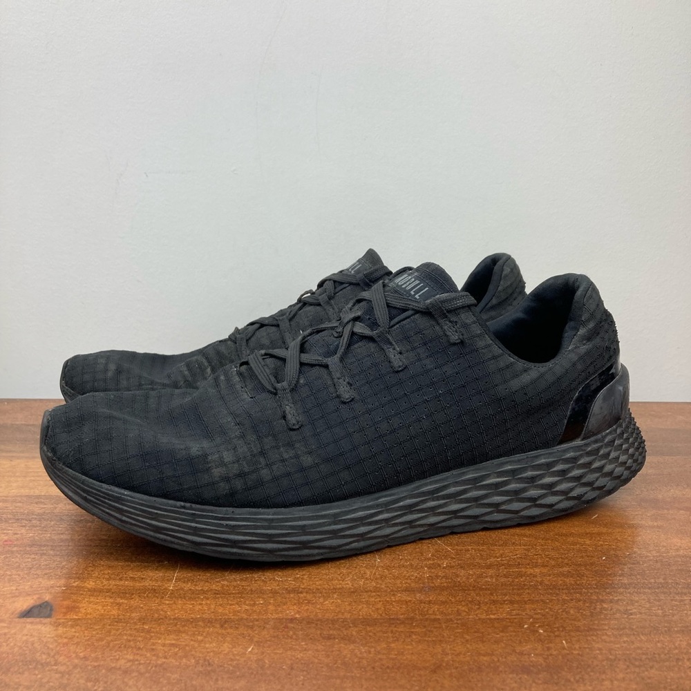 NoBull Ripstop Runner CrossFit Sneakers Shoes Triple Black Men's Size 11.